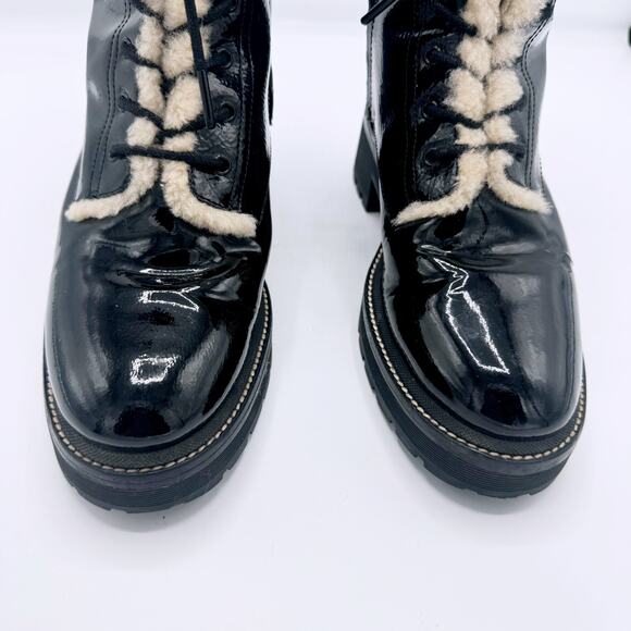 Tory Burch Women's Miller Shearling Lug Sole Boot - Picture 4 of 12